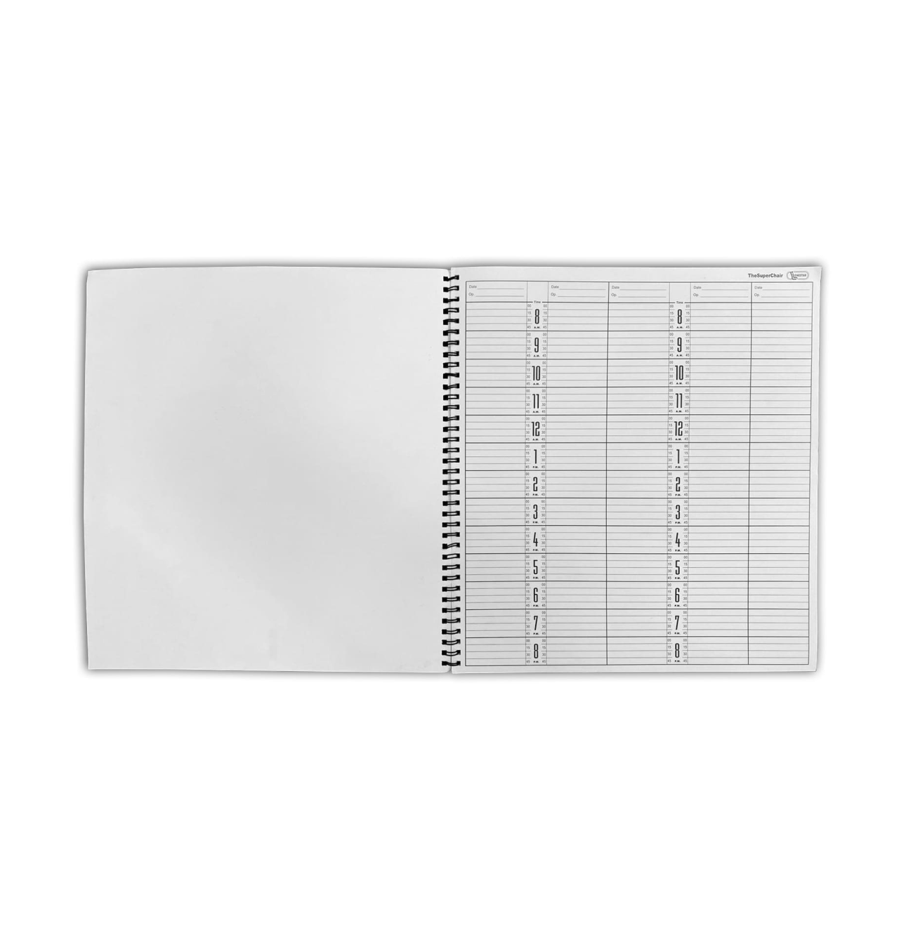 Spa Appointment Book – 100 Pages (50 Sheets), 5 Column - Image 3