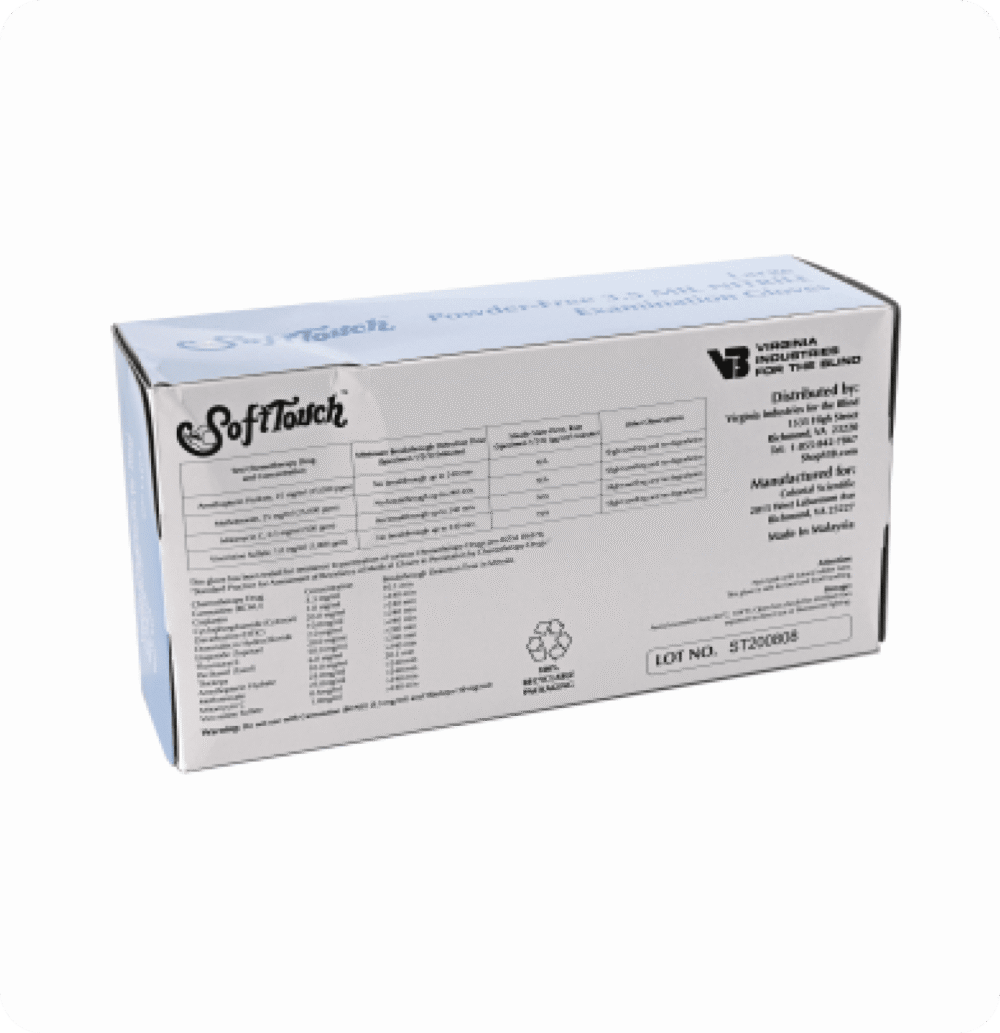 SoftTouch 3.5 Mil Nitrile Gloves L - Image 3